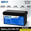 EASUN POWER Easun LifePO4 12V 12.8V 100Ah 1280W Batteria Grado A BMS Parallelo e personalizzabile + 4000 Ciclo di durata Polonia Stock per la casa