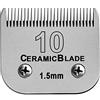 AUDOC Lame in ceramica staccabili per tosatrice per cani da compagnia, compatibili con Andis, Oster A5, tosatrici serie Wahl KM, lunghezza di taglio 10 1/16"(1,5 mm)