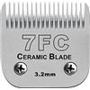 AUDOC Lame in ceramica staccabili per tosatrice per cani da compagnia, compatibili con Andis, Oster A5, tosatrici serie Wahl KM, taglia-7FC 1/8"(3,2 mm) Lunghezza di taglio