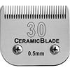 AUDOC Lame in ceramica rimovibili per tosatrice per cani da compagnia, compatibili con Andis, Oster A5, tosatrici serie Wahl KM, lunghezza di taglio 30 1/50"(0,5 mm)
