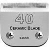 AUDOC Lame in ceramica staccabili per tosatrice per cani da compagnia, compatibili con Andis, Oster A5, tosatrici serie Wahl KM, lunghezza di taglio 40 1/100"(0,25 mm)