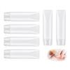 AOYEGIC 6 pezzi set di flaconi da viaggio,contenitori cosmetici ricaricabili trasparenti, flaconi per cosmetici da riempire,contenitori da viaggio a tubo vuoto,flaconi da viaggio(30 ml)
