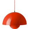 tradition &tradition - Sospensione FlowerPot - Arancione - Acciaio laccato - Designer Verner Panton