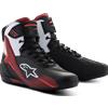 ALPINESTARS Scarpe Moto ALPINESTARS FASTER-4 - (Black/White/Dark Red)