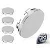 AOYEGIC 4 Pack Coprimozzi, Coprimozzi ruota ABS, Copricerchi universali, Compatibile con VW auto, Compatibile con BMW auto(argento, OD 60 mm, ID 56 mm)