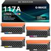 Q-image 117A Toner Compatibile con HP 117A Toner per HP Color Laser MFP 179fwg 178nwg 150nw 179fnw 178nw 150a 179 178 150 W2070A W2071A W2072A W2073 A Toner per stampante (confezione da 4)