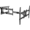 Nanook 2100 supporto da parete per TV a braccio lungo per TV da 42-75 pollici, Estensione extra lunga fino a 100 cm, Capacità di carico fino a 60 kg, Girevole fino a 180°, Max. VESA 600x400, Nero