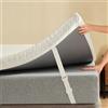 Z-hom Topper matrimoniale 90x200 Alto 8 cm, Materasso in Memory Foam con Gel, Rivestimento Esterno Sfoderabile e Lavabile, Eccellente Fascia Elastica Antiscivolo,Sfoderabile e Lavabile Oeko-TEX