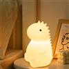 BUOAZR Dinosauri Luce Notturna per Bambini, Luce Calda Dimmerabile Progressive&Luce a 7 Colori, Notturna Ricaricabile Tramite USB, Luce notturna in silicone dell' BPA Free, Luce Notturna Portatile
