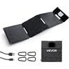 VEVOR Caricabatterie Solare Pieghevole 30 W, Pannello Fotovoltaico Monocristallino di Tipo N, Caricatore Solare Portatile con Pannello Porte USB Type-C per Zaino Campeggio Escursionismo Pesca