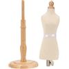 Eujgoov Abito Torso Manichino Femminile, Modulo Abito da Cucito Modulo Abito Femminile Modulo Abito da Cucito Femminile con Base in Legno per Sartoria Professionale