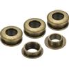 PATIKIL 4pz Occhielli Solidi in Ottone da 8mm (1/3), Occhielli Autoportanti con Superficie Arco e Rondella per Scarpe Abbigliamento Borse Artigianato in Pelle, Bronzo