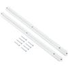 QUARKZMAN Guide Per Cassetti, 1Set 300mm - Guide In Plastica Per Cassetti Con Viti, Guida Scanalata Montata Lateralmente Per Cassetti Armadio Comodino Cassettiera (Bianco)