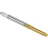 QUARKZMAN Maschi per Macchina Metrica M3.5 x 0.6mm H2 Rivestimento Titanio (Ti) Acciaio ad Alta Velocità 3 Scanalature Dritte Filettatura per Viti Maschiatura Filettatura Riparazione