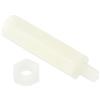PATIKIL M4 Distanziale Viti 40pz Nylon Esagonale PCB Distanziali Dadi per Schede Madri, Computer Custodie, Circuito Schede, Elettronica, (25mm+6mm, Bianco)