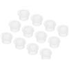 QUARKZMAN 20pz Occhielli in Gomma Diametro Montaggio 9,5mm ID 6,5mm H 8mm Guarnizioni Trasparenti Protezione Passacavi in Gomma per Cavi Tubi