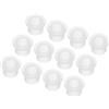 QUARKZMAN 15Pz Occhielli in Gomma Diametro Montaggio Dia 6mm, ID 4mm, Altezza 10mm Transparente Protezione Cavo Guarnizioni Flessibili Per Tubo Cavo
