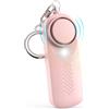 Qoosea Allarme Personale Safesound Security Alarm 130dB Sirena Allarmi di Sicurezza Forti Portachiavi con Luce LED Polizia Approvato Allarme di Sicurezza per i Bambini Donne Anziane Studenti(Rosa)
