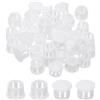PATIKIL Tappi Copriforo, 48Pz 1/2 (13mm) Tappi per Fori in Plastica Copriforo a Vite Scrivania Fibbia Bloccaggio Inserto per Mobili Fori Armadio Cucina, Bianco