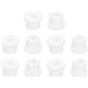 QUARKZMAN 18 Pezzi Occhielli in Gomma 10mm Foro di Perforazione, Passacavi Guarnizione 6mm ID Gommini Passacavo Scrivania Bianco Siliconica per Tappo Organizzare Filo Cablaggio Casa Auto