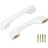 QUARKZMAN 2pz Maniglie per Cassetti in Legno Set 96mm/3,78 Foro Spaziatura Manopole Mobili Cucina Legno Faggio Maniglia Mobili Comò Bianco