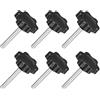 QUARKZMAN Pomelli a Stella Manopola Serraggio a Esagonale M4 x 30mm 6pz