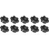 QUARKZMAN M5 Femmina Filettatura Stella A Forma Testa Bloccaggio Vite Pomelli Mano Manopole x 10pz Plastica Avvitare Maniglia Impugnatura per Meccanica Attrezzatura