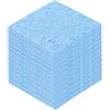 QUARKZMAN 15pz Spugna Saldatura Quadrata Fori, 6 x 6cm, Tampone Pulizia Blu, Punta Saldatura, Ferro Ricambio per Pulizia Saldatore, Spessore 1 mm, Spessore Assorbimento Acqua 6 mm