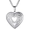 GoldChic JEWELRY Collana Medaglione del Cuore con Foto Personalizzata per Donna Collana con Foto Personalizzata Ciondolo Cuore Regali di Gioielli Incisi con Foto Personalizzate Regalo per La Madre