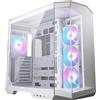 MSI Case MSI MAG PANO 100R PZ White - Tower ATX, Pannelli frontale e laterale in vetro temperato, 3x Ventole ARGB, Bianco