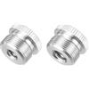 QUARKZMAN Adattatore per Asta Microfono, 5/8 Maschio a 1/4 Femmina, 5/8 Maschio a 3/8 Femmina Lega di Alluminio Adattatore Filettato per Tripode Microfono Argento 2 Pcs