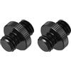QUARKZMAN Adattatore per asta microfono Maschio 3/8 pollici a Maschio 3/8 pollici in lega di alluminio per treppiede microfono Nero 2 pezzi