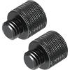 PATIKIL Microfono Supporto Adattatore M10 Maschio a M6 Femmina Fotocamera Vite Filetto Adattatore per Microfono Treppiede Stand Nero 2pz