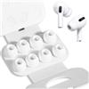 BillyBath Gommini Auricolari, 4 Paia Ricambio per Airpods Pro/Pro 2AirPods Pro e AirPods Pro 2 con Foro per la Riduzione del Rumore, Auricolari in Silicone per Airpods Pro con Custodia Portatile Dimensione:M