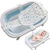 KLLJ Bagnetto Supporto Sedile Regolabile,Cuscino Bagnetto Neonato,Riduttore Vaschetta Bagnetto,Tappetino da Bagno,Rete Bagnetto Sedile Inserto,Bagnetti Antiscivolo Cuscino Supporto per Bagnetto