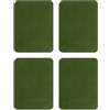 QUARKZMAN 4 Pezze di Ferro su Toppe per Riparazione Abbigliamento, Toppe di Riparazione Tessuto Cotone per Abiti Pantaloni Borse, 5x4 Pollici Verde Esercito
