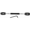 Qiilu Manubrio per l'equilibrio del motociclo, universale regolabile in lega di alluminio del motociclo bilanciamento del manubrio della barra di rinforzo(Black)