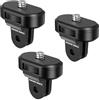 NEEWER Kit Adattatore per Treppiede da 3pz Compatibile con Insta360 DJI OSMO 360 Pocket 3 Action Camera per Registrazione Video POV, Parti Accessori Vite di Conversione da 1/4-20 a 2 Punte, GP-92