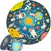 Boppi Puzzle Bambini 150 Pezzi - Giochi Bambini 5-8 Anni - Giochi In Scatola Educativi - Puzzle Astronauta nello Spazio - Regalo Bambina e Bambino - Diametro 58cm