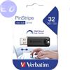 VERBATIM PEN DRIVE 32GB VERBATIM USB 3.2 PinStripe Nera 8R\2.5W - 49317