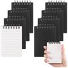 JIANTA Block Notes A7, 8 Pezzi da 80 Pagine/40 Fogli Taccuino a Spirale Piccolo,