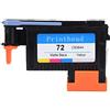 Tosuny Testina di Stampa di per Designjet T610 T770 T795 T790 T1100PS T1120 T1200 T1300 T2300 T1100MFP T1120PS SD Serie(C9384A Nero Opaco/Giallo)
