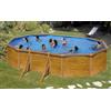 610 x 375 cm - h 1,20 m GRE AQUALOON L - Piscina ovale fuori terra