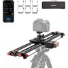 NEEWER 80cm Slider Fotocamera Motorizzato, Binario Dolly in Fibra Carbonio per DSLR, Controllo App,Batteria F750 4400mAh per Fotografia Time Lapse, Supporta Modalità Video, Caricatore NON Incluso, ER1