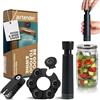 Airtender Set sottovuoto di barattoli e bottiglie, pompa a vuoto, 6 tappi per vino, confezione regalo