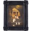 VINLIFE Cornici vintage 12,7 x 17,8 cm cornici antiche cornice nera cornice ornata cornice barocca gotica cornice galleria decorazione da parete