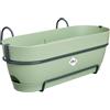 Elho Vibia Campana Trough Allin1 50 - Fioriera per Balcone - Ø 50.4 x H 17.7 cm - Pistache Green