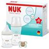 NUK Perfect Match Set di Biberon e Ciuccio per Neonati | 0-3 Mesi | 2 Biberon Anticolica (150 ml, 260 ml), 1 Succhietto Perfect Match Air | Arcobaleno | 3 Pezzi