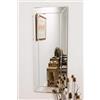 MirrorOutlet - Specchio da parete per abito moderno veneziano, 117 x 46 cm, colore: Argento