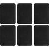 QUARKZMAN 6Pcs Toppe in Ferro per Riparazione Abbigliamento, Toppe di Riparazione in Cotone per Vestiti Pantaloni Borsette, 5x4 Pollici Nero